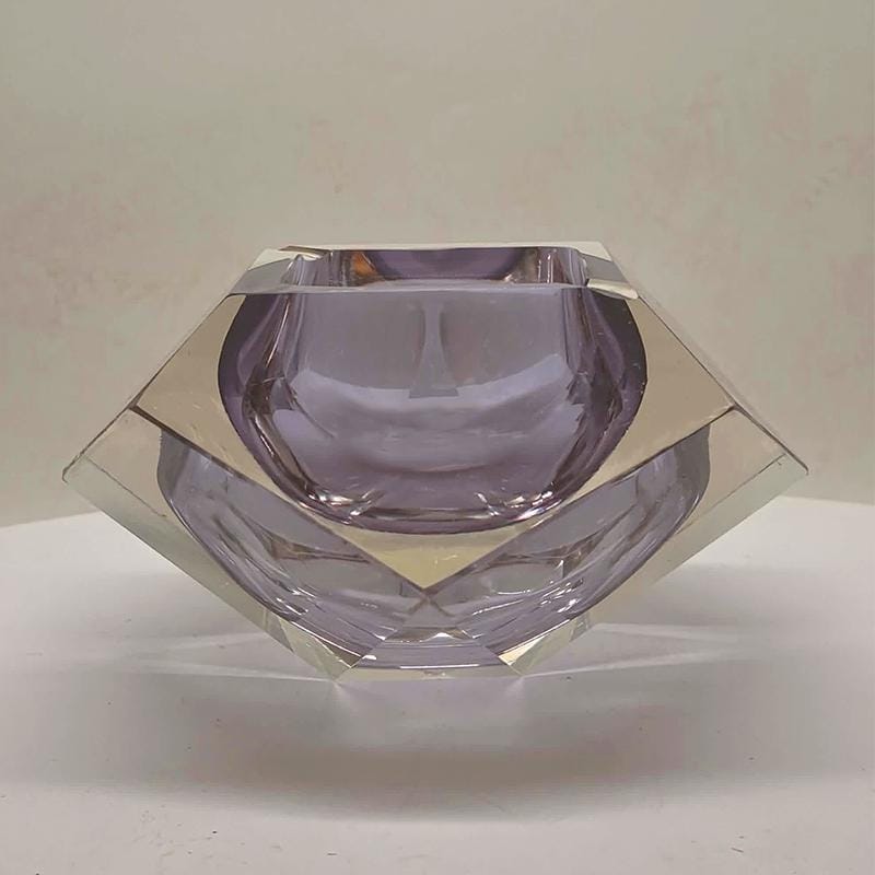 1960s Big rare color Ashtray or Catch-all in Murano Glass by Flavio Poli for Seguso. 15 cm. / 5.90 inches