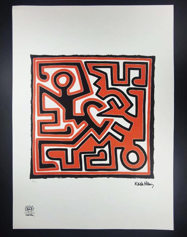 1990s Keith Haring Limited Edition Lithograph - Numbered in Pencil.