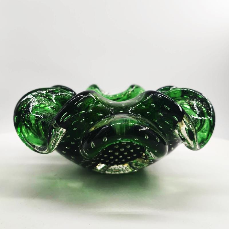 1960s Ashtray or Catch-all in Murano Glass. Made in Italy.