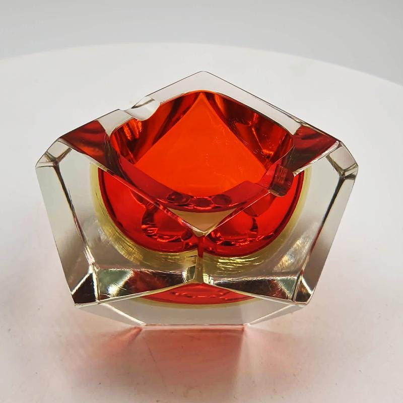 1960s Ashtray or Catch-all in Murano Glass by Flavio Poli for Seguso.