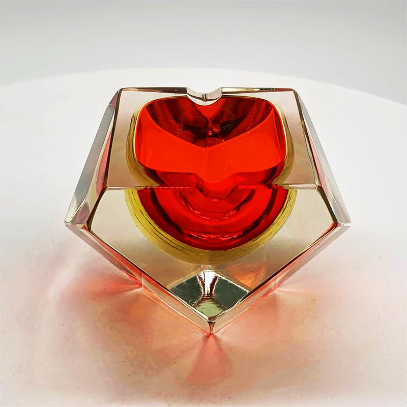 1960s Ashtray or Catch-all in Murano Glass by Flavio Poli for Seguso.