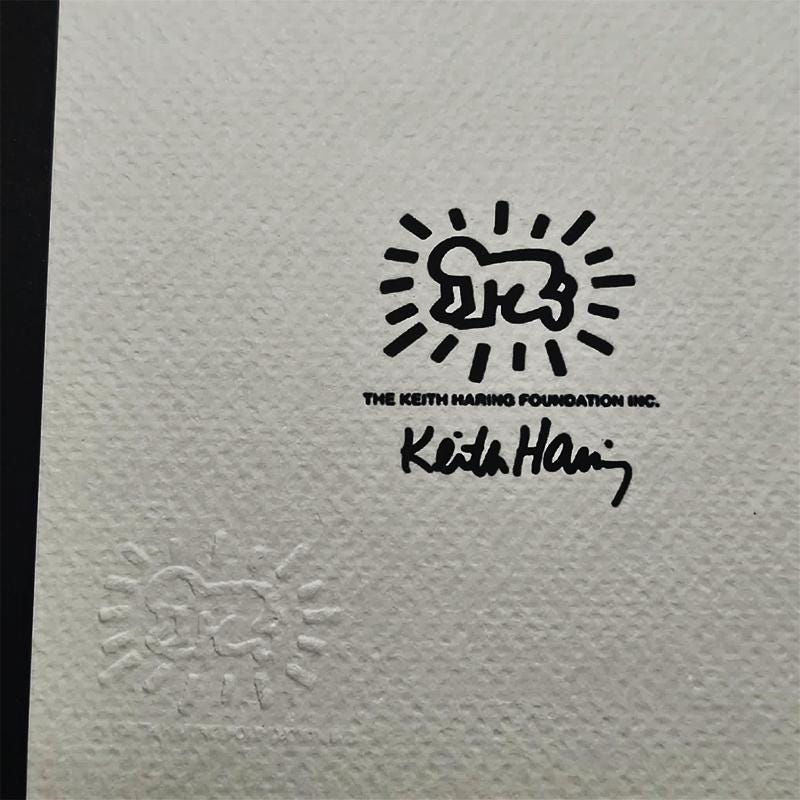 1990s Keith Haring Limited Edition Lithograph - Numbered in Pencil.