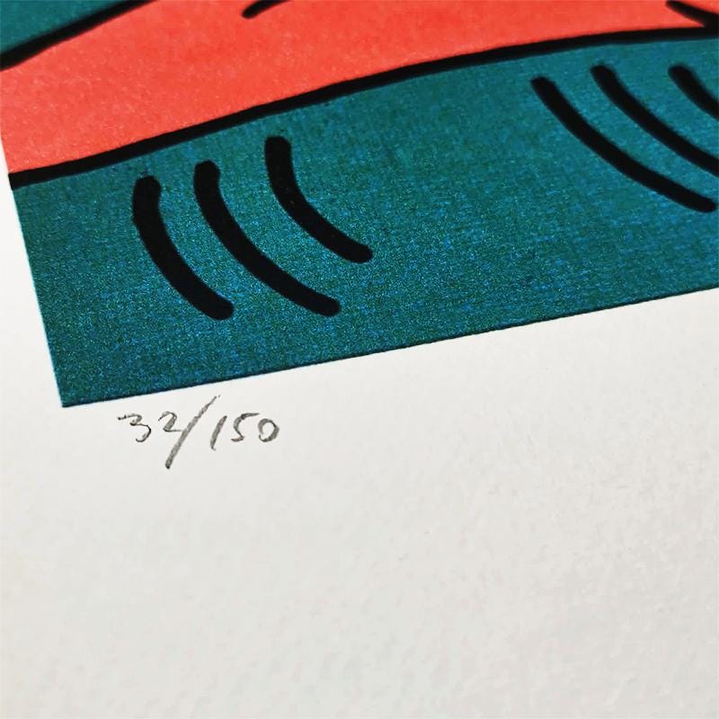 1990s Keith Haring Limited Edition Lithograph - Numbered in Pencil.