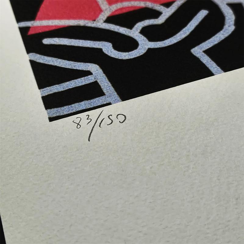 1990s Keith Haring Limited Edition Lithograph - Numbered in Pencil.