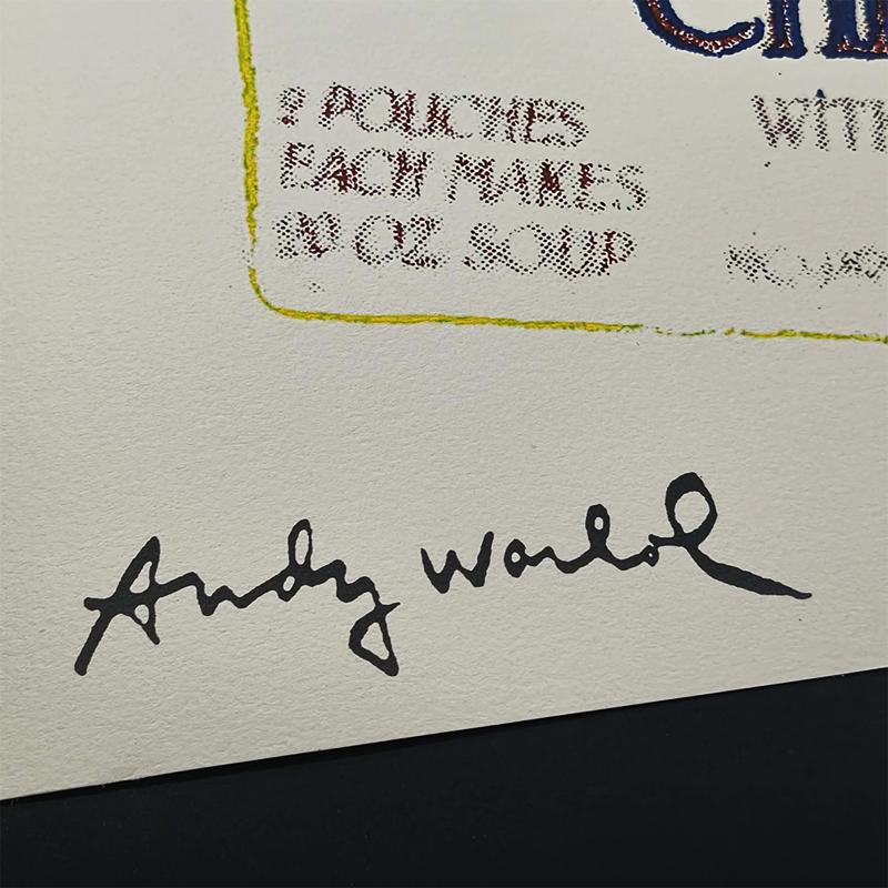 1980s Big Andy Warhol "Campbells" Limited Edition Lithograph Numbered in Pencil by CMOA. 60 cm / 23.62 inches