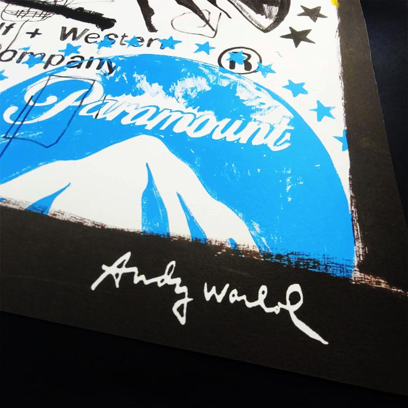 1980s Big Andy Warhol "Paramount Revalue" Limited Edition Lithograph Numbered in Pencil by CMOA. 60 cm / 23.62 inches