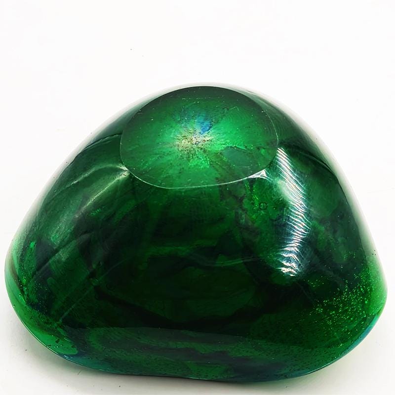 1950s Stunning Ashtray in Murano glass by Dino Martens - Tutti Frutti. Made in Italy. 13 cm. / 5.11 inches