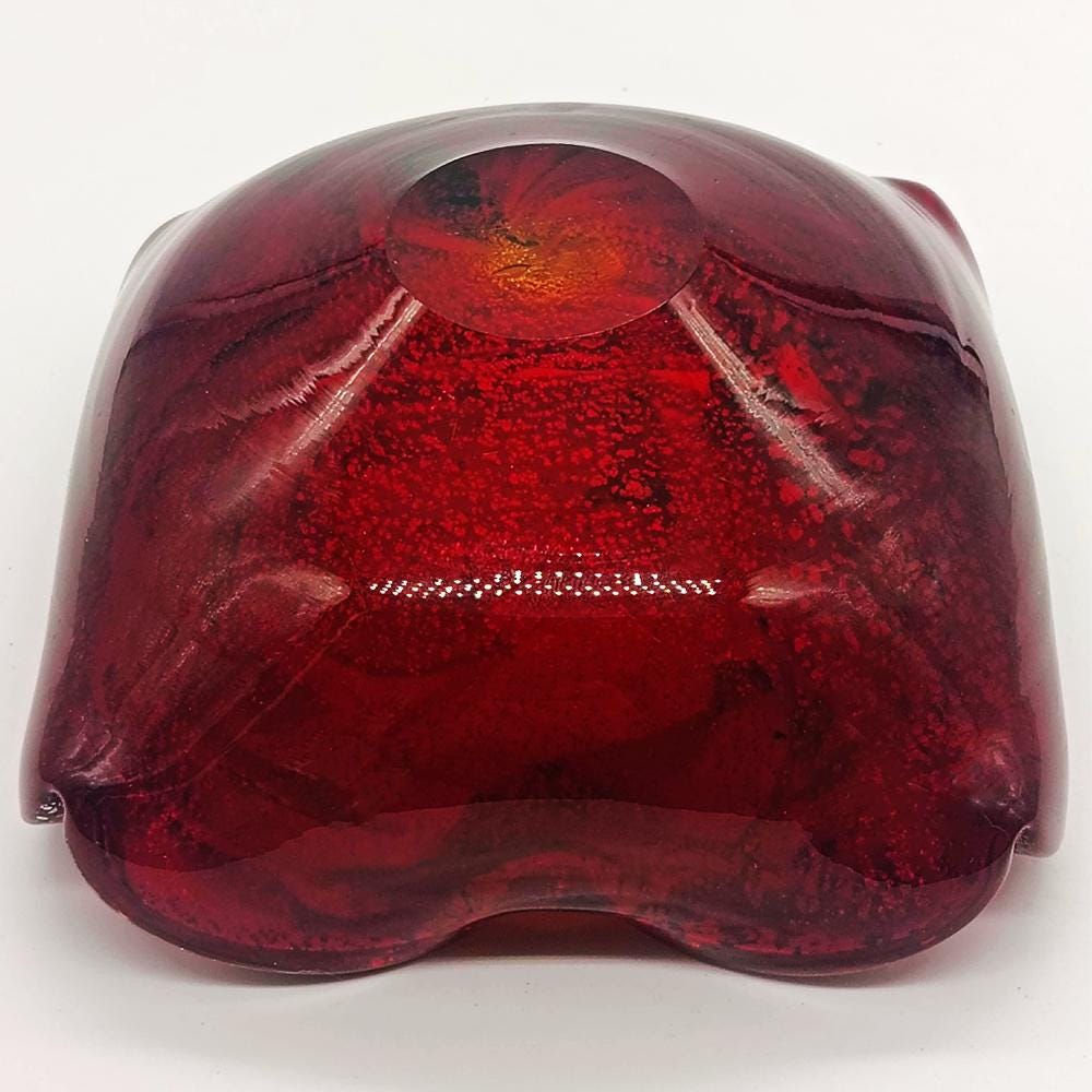 1950s Stunning Ashtray in Murano glass by Dino Martens - Tutti Frutti. Made in Italy. 13 Cm. / 5.11 inches