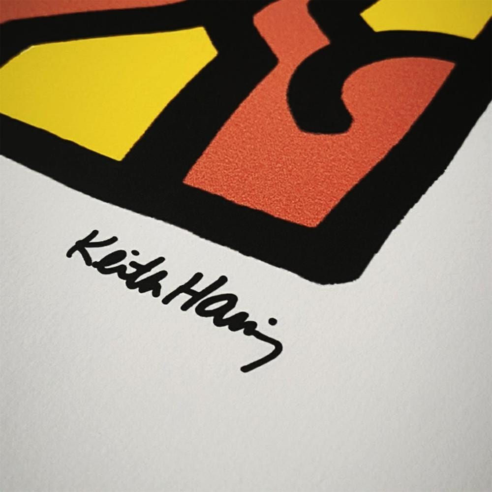 1990s Keith Haring Limited Edition Lithograph Numbered in Pencil.