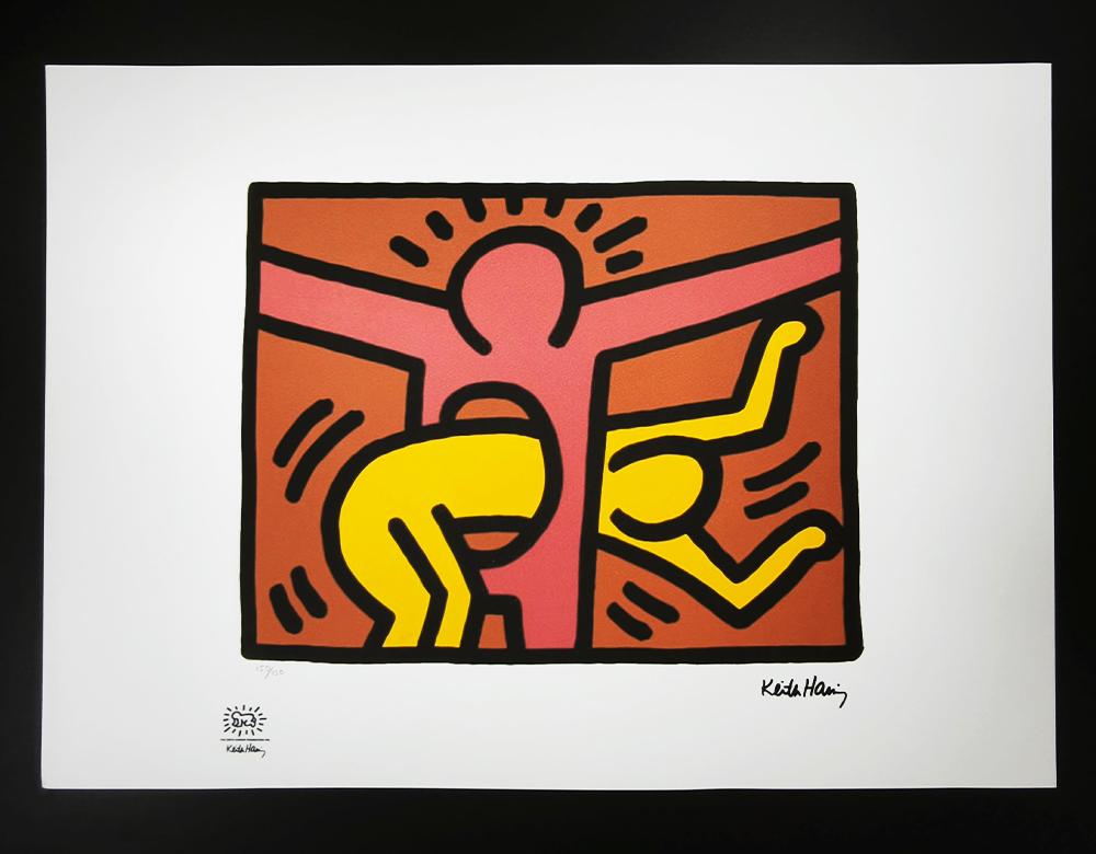 1990s Keith Haring Limited Edition Lithograph Numbered in Pencil.