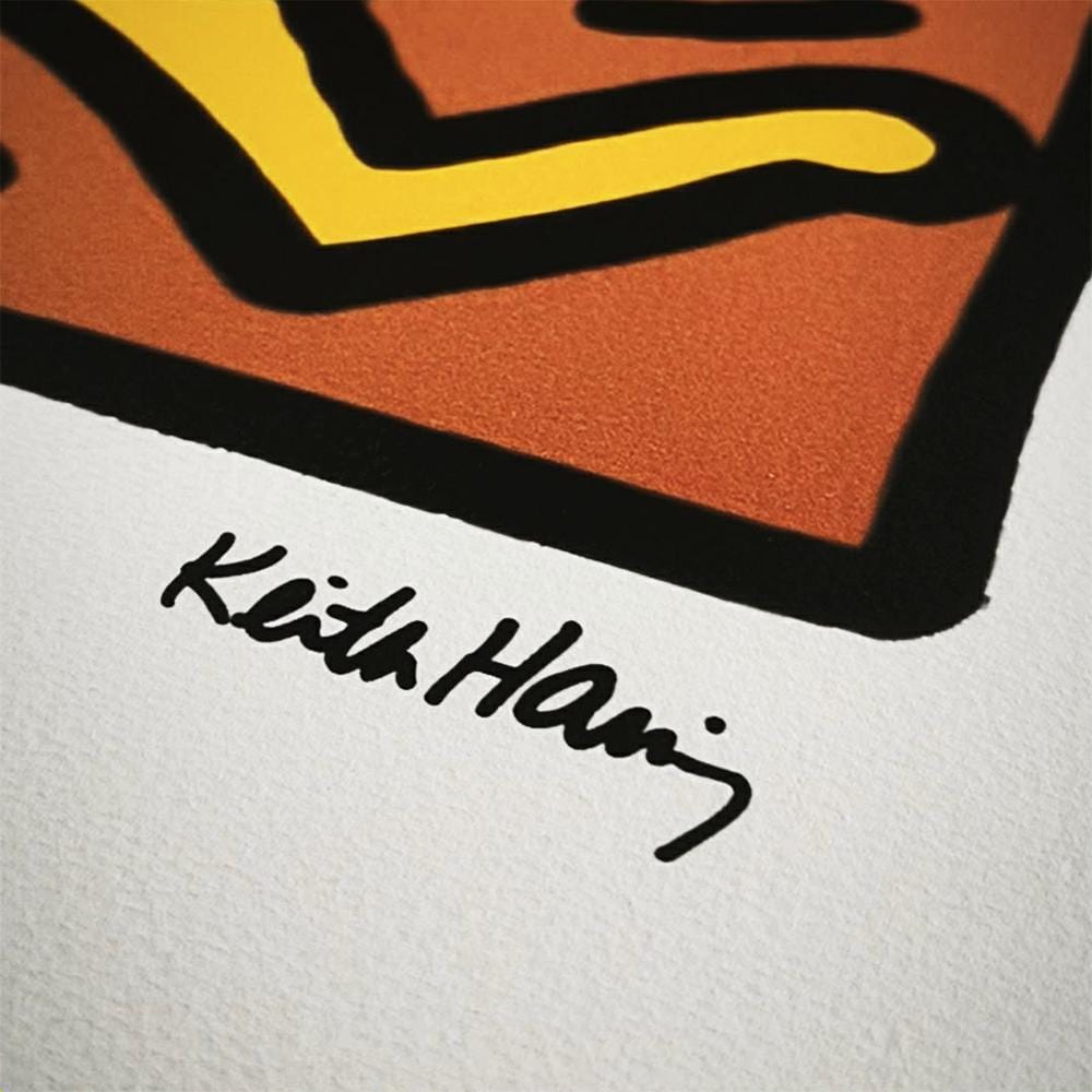 1990s Keith Haring Limited Edition Lithograph Numbered in Pencil.