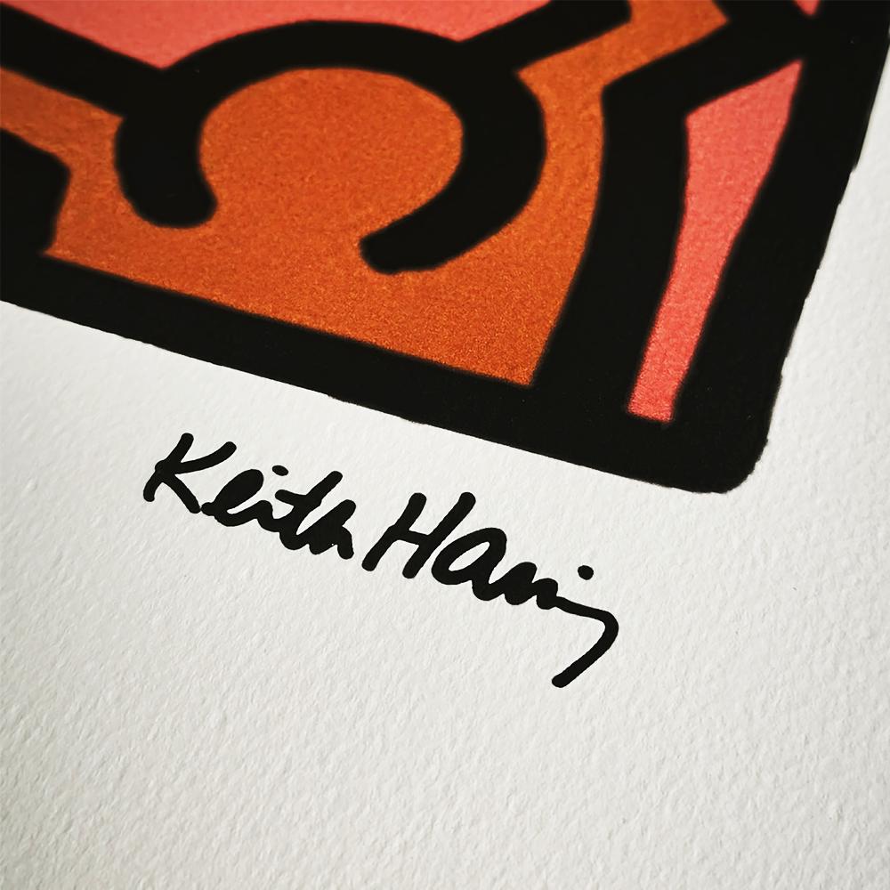 1990s Keith Haring Limited Edition Lithograph Numbered in Pencil.