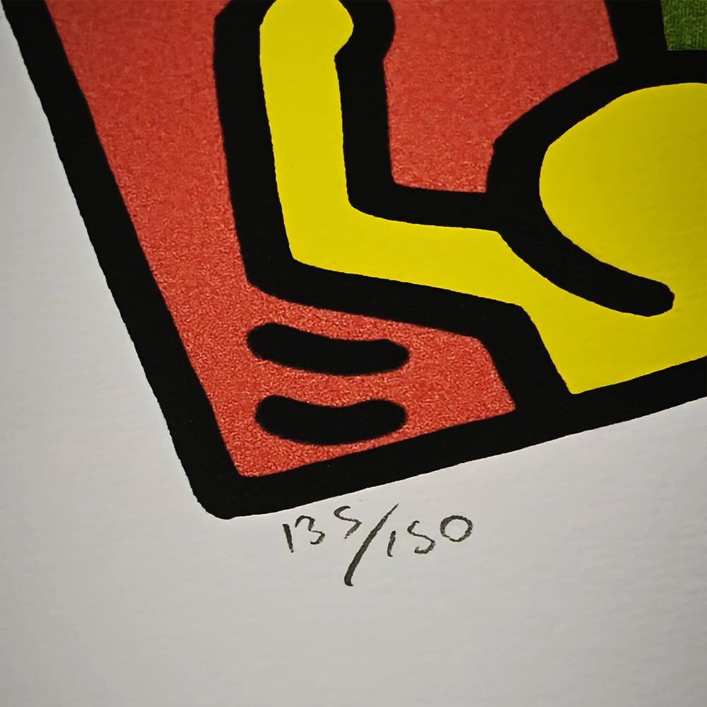 1990s Keith Haring Limited Edition Lithograph Numbered in Pencil.