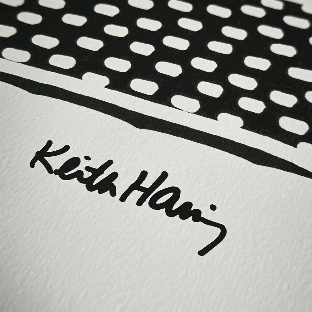1990s Keith Haring Limited Edition Lithograph Numbered in Pencil.