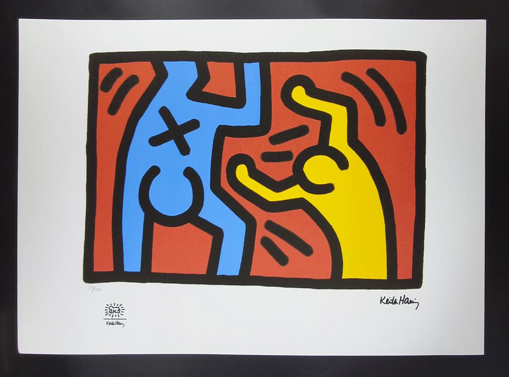 1990s Keith Haring Limited Edition Lithograph - Numbered in Pencil.