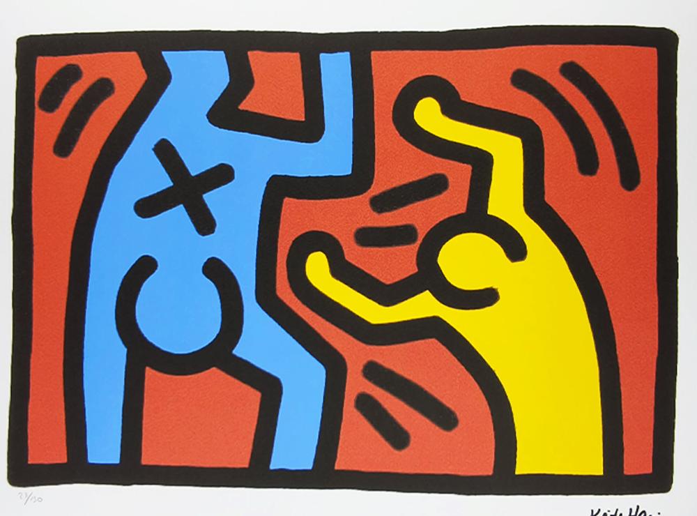 1990s Keith Haring Limited Edition Lithograph - Numbered in Pencil.