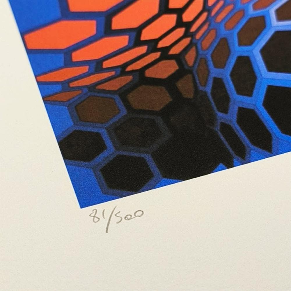 1970s Victor Vasarely Limited numbered Edition Lithograph.