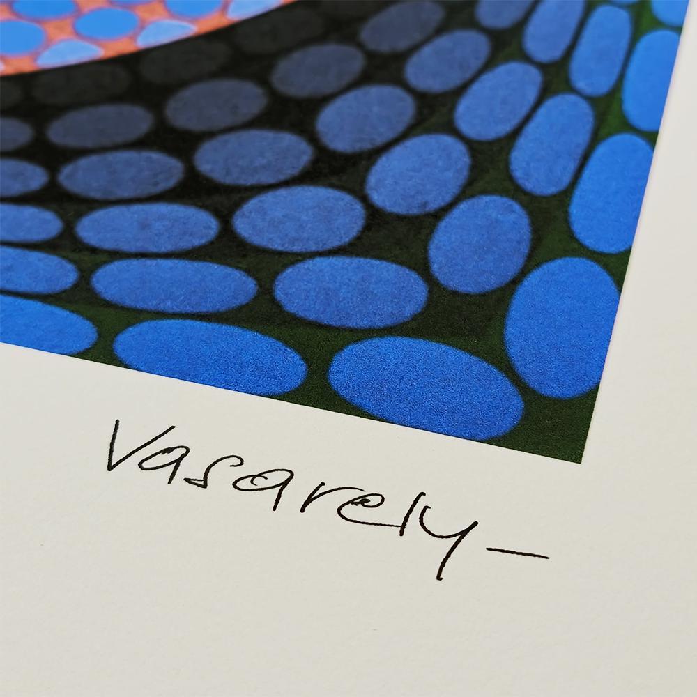 1970s Victor Vasarely Limited numbered Edition Lithograph.