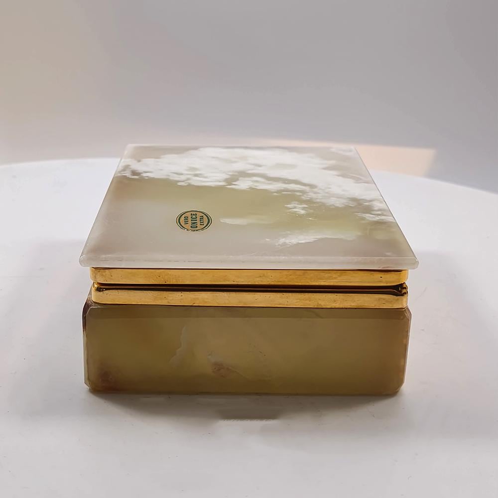 1960s Jewelry Box in Extra Onyx. Made in Italy