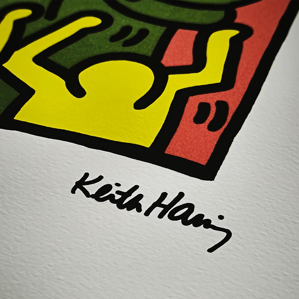 1990s Keith Haring Limited Edition Lithograph Numbered in Pencil.