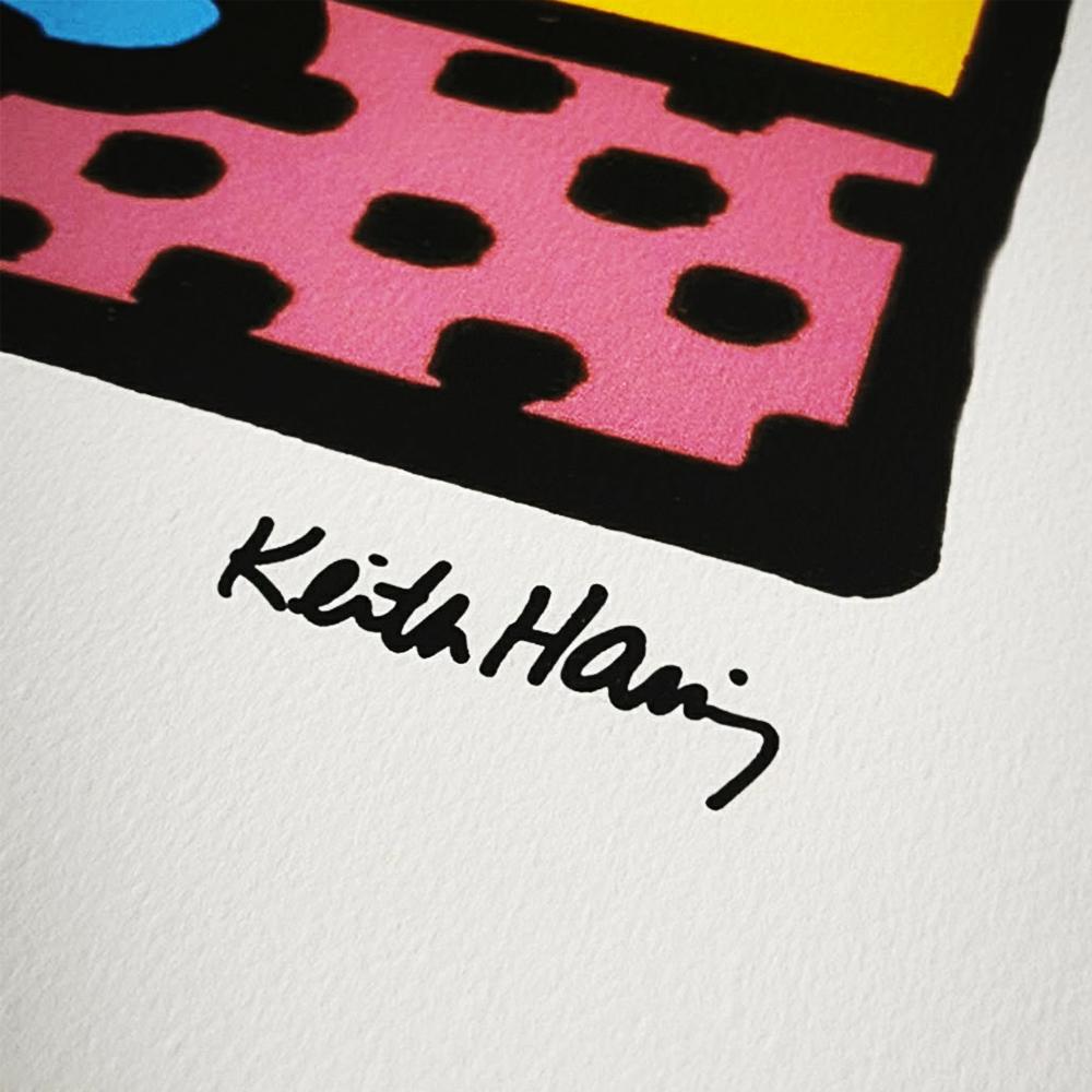1990s Keith Haring Limited Edition Lithograph Numbered in Pencil.