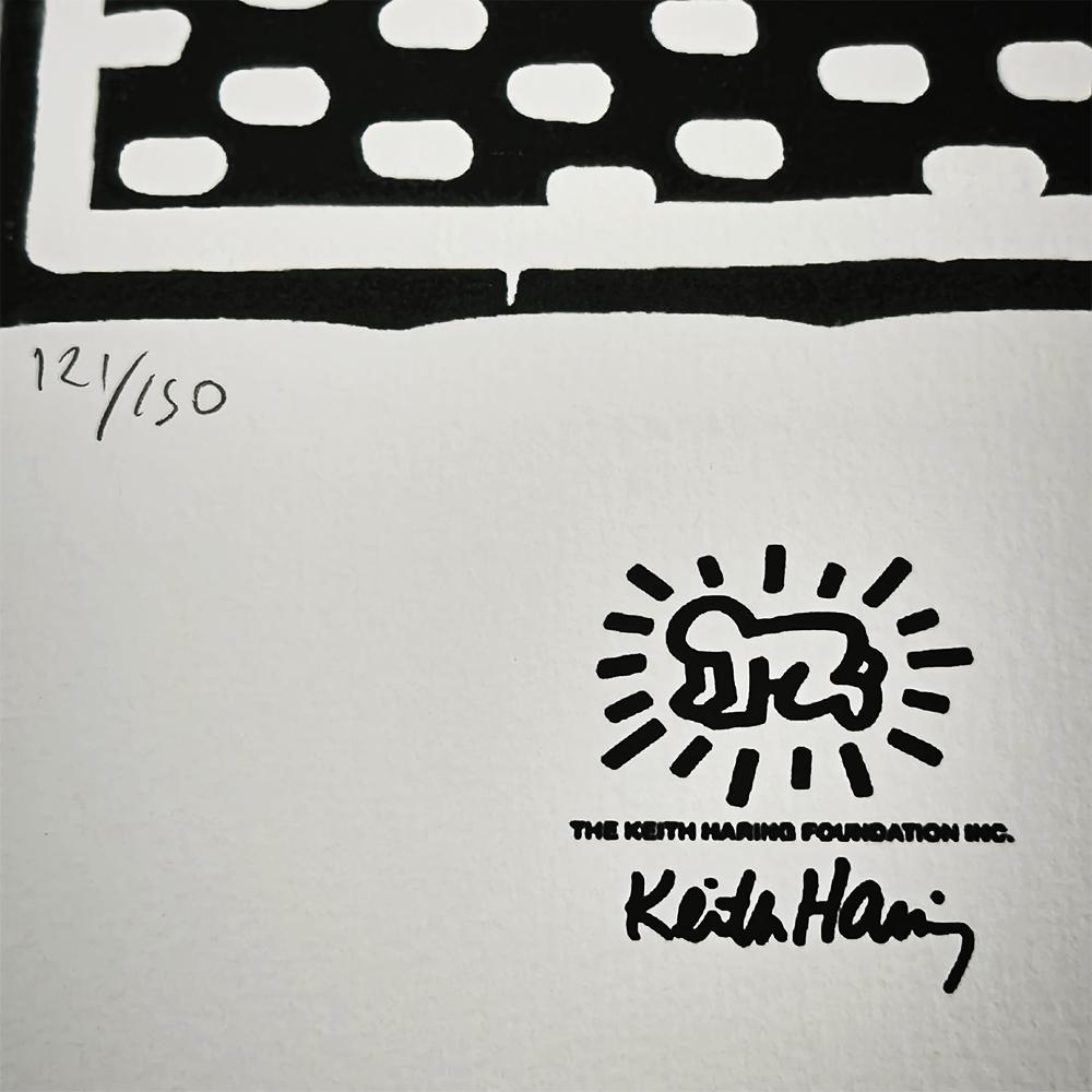 1990s Keith Haring Limited Edition Lithograph Numbered in Pencil.