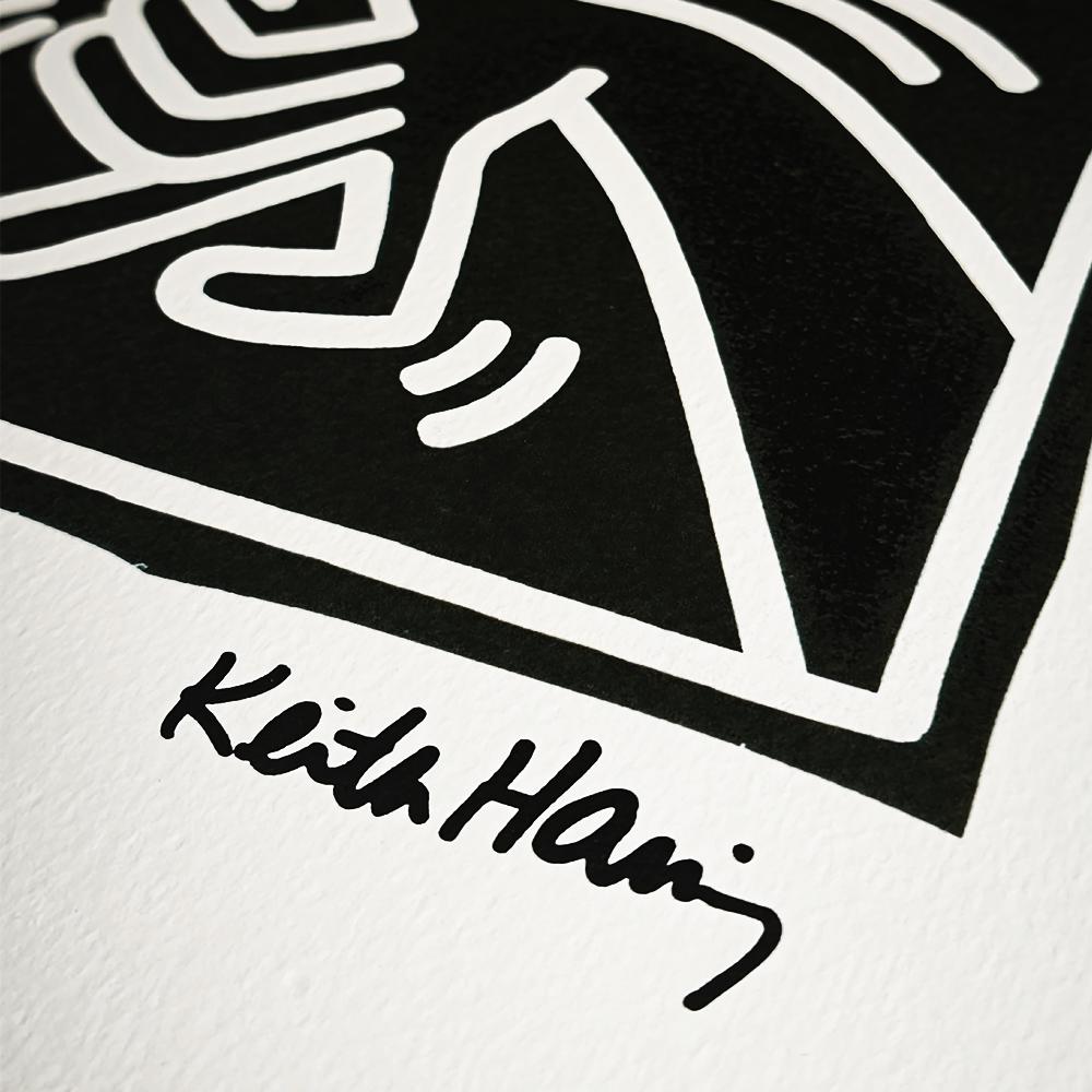 1990s Keith Haring Limited Edition Lithograph Numbered in Pencil.