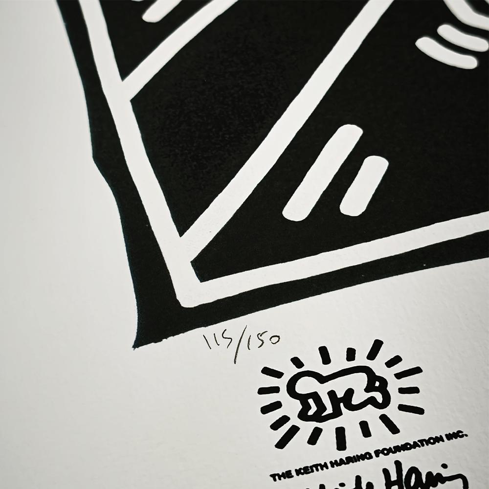 1990s Keith Haring Limited Edition Lithograph Numbered in Pencil.