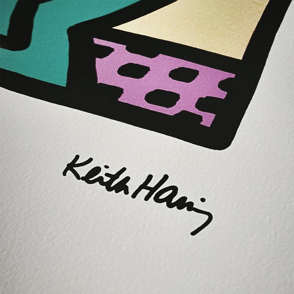 1990s Keith Haring Limited Edition Lithograph Numbered in Pencil.