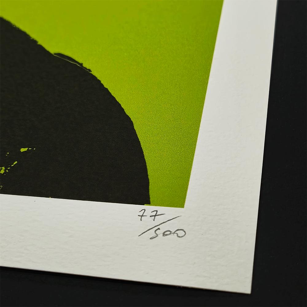 1980s Andy Warhol "Mickey Mouse" Green Limited Edition Lithograph by CMOA - 50 x 50 cm