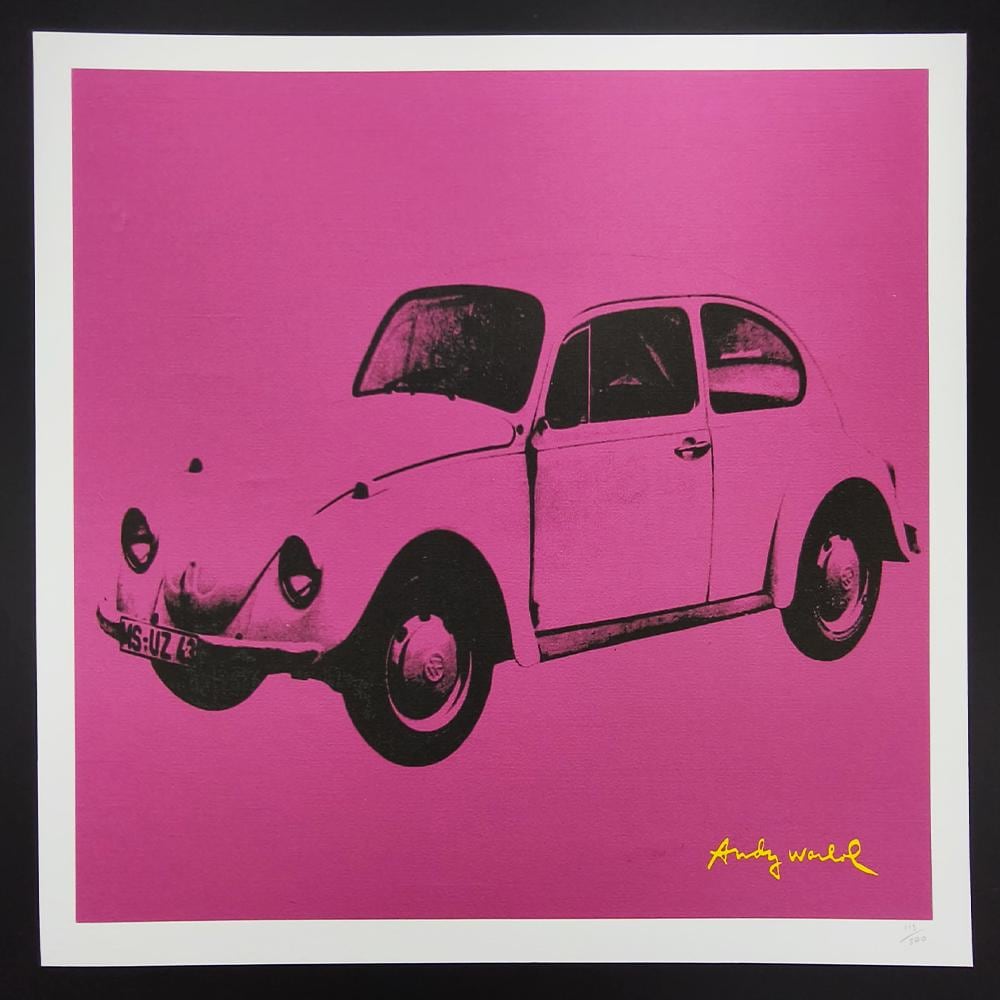 1980s Andy Warhol "Beetle" Limited Edition Lithograph by CMOA Numbered in Pencil.