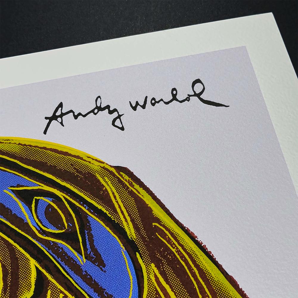 1980s Andy Warhol "Northwest Coast Mask" Limited Edition Lithograph.