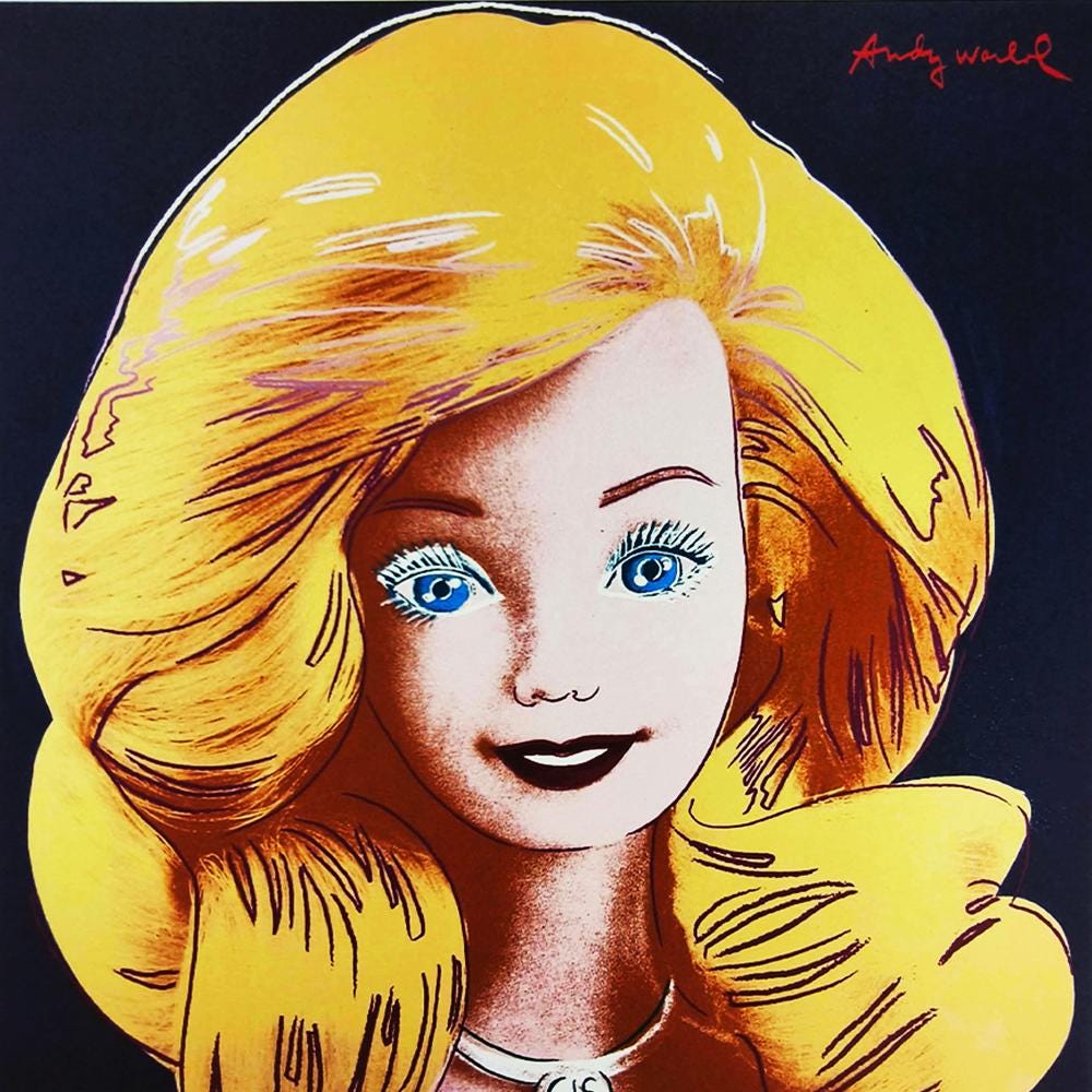 1980s Andy Warhol "Barbie" Limited Edition Lithograph by CMOA