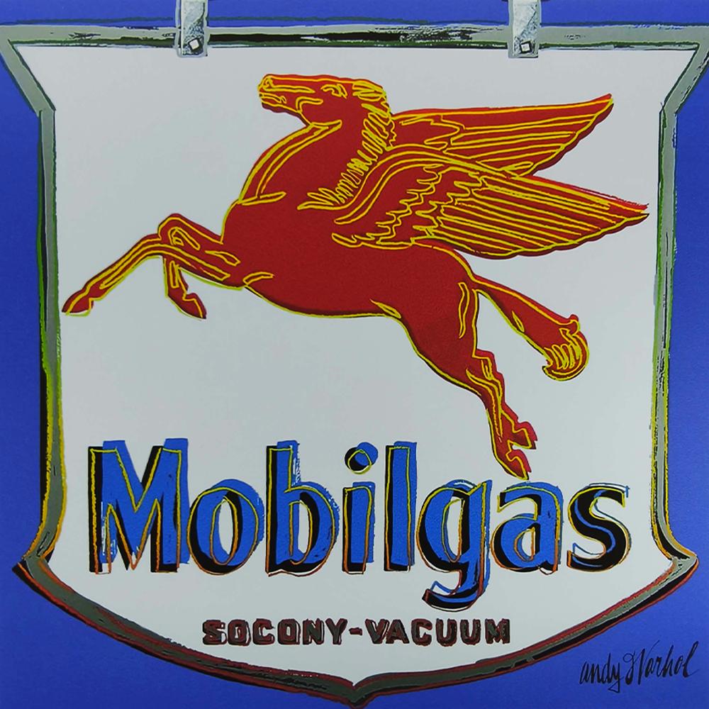 1980s Andy Warhol "Mobil Gas" Limited Edition Lithograph by CMOA