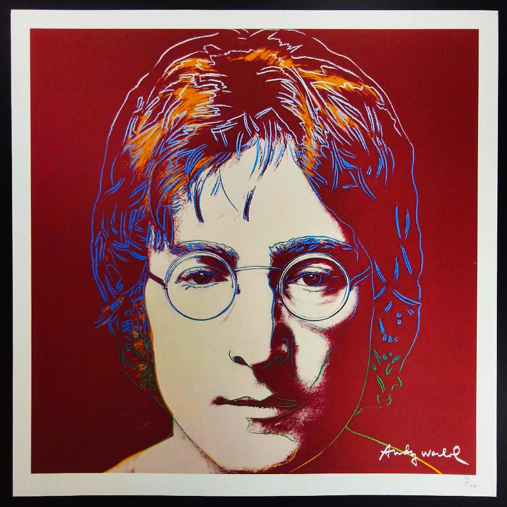 1980s Andy Warhol "John Lennon" Limited Edition Lithograph by CMOA