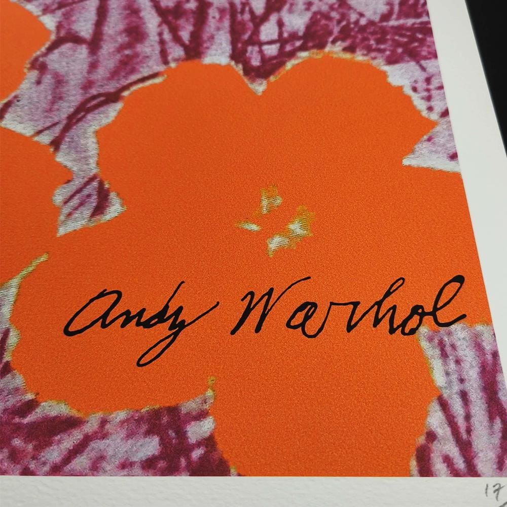 1980s Andy Warhol "Flowers" Limited Edition Lithograph by CMOA.