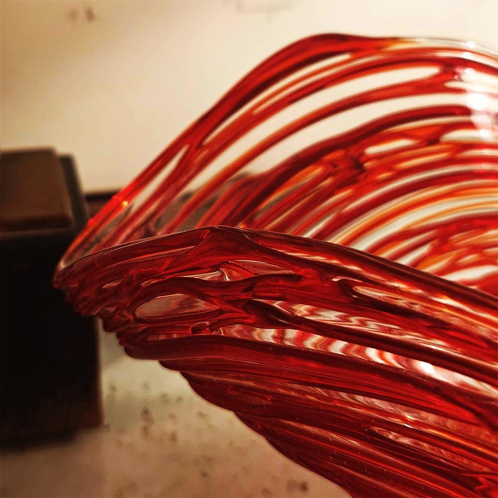 Mid-Century Large Stunning Centerpiece in Murano Glass by Sergio Costantini.