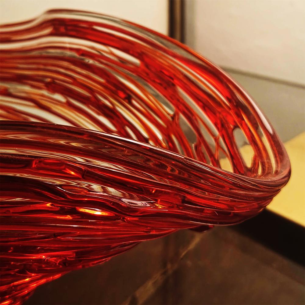 Mid-Century Large Stunning Centerpiece in Murano Glass by Sergio Costantini.
