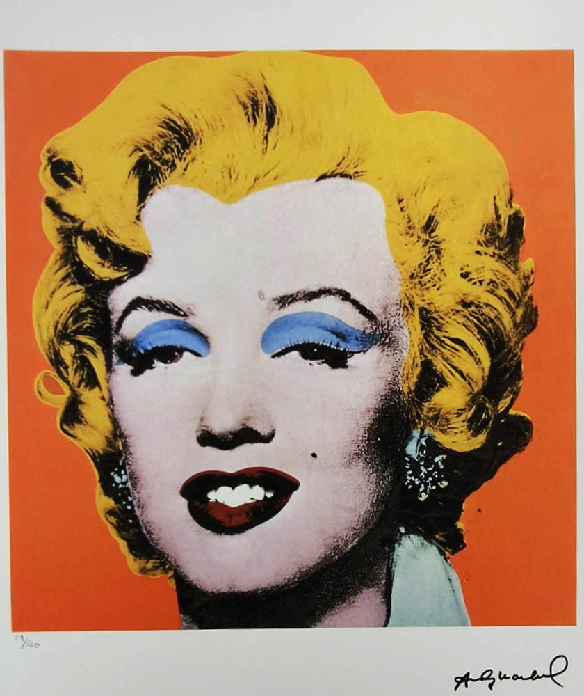 1980s Andy Warhol "Marilyn" Limited Series Lithograph