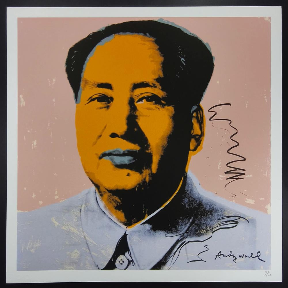 1980S Andy Warhol "Mao Zedong" Limited Edition Lithograph by CMOA. Numbered in Pencil.