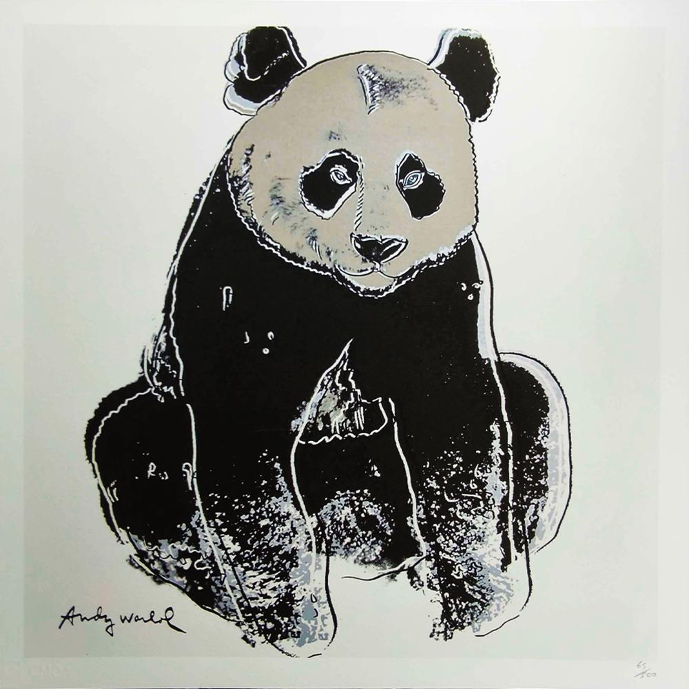 1980S Andy Warhol "Giant Panda" Limited Edition Lithograph by CMOA.