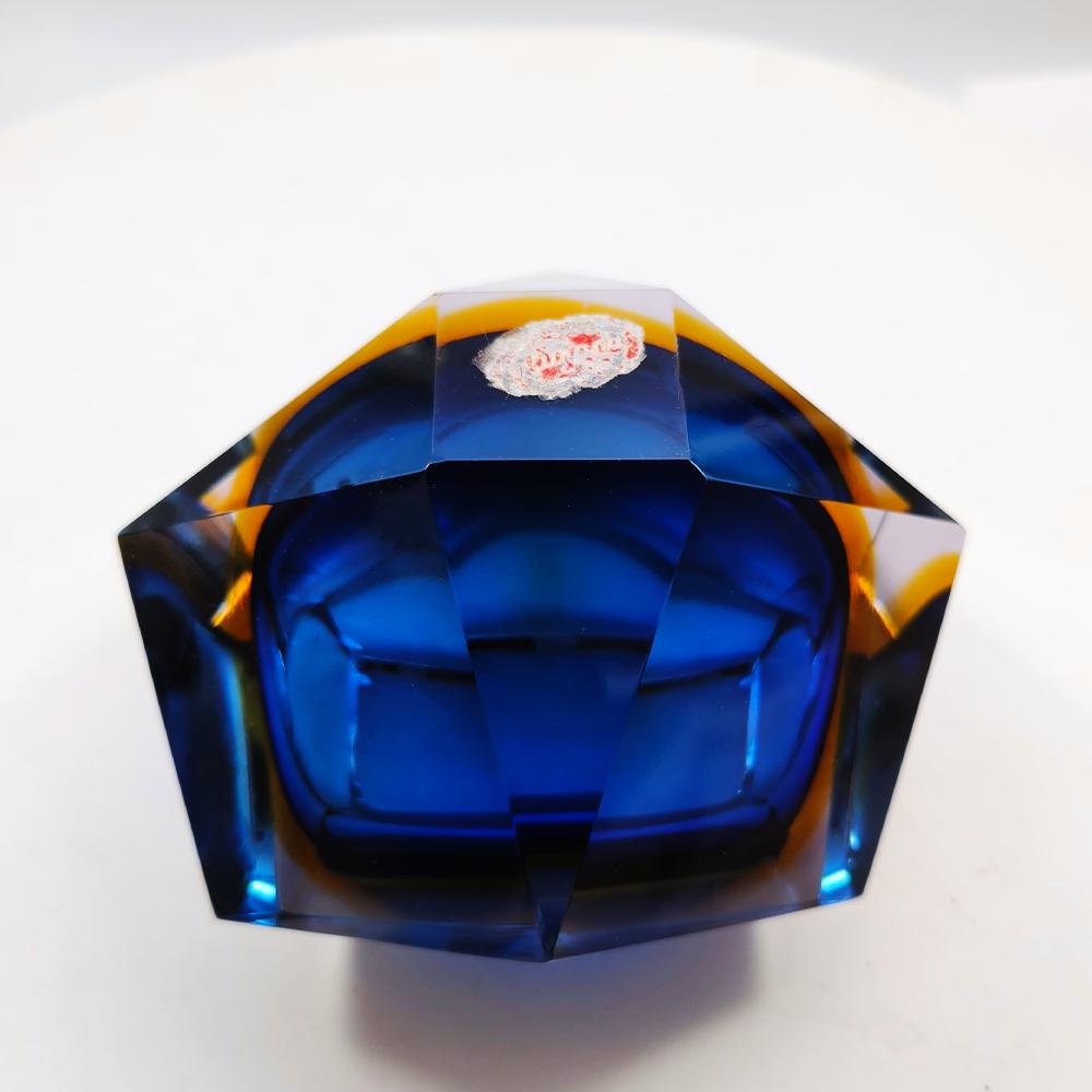 1960s Stunning Ashtray in Murano Glass by Flavio Poli for Seguso.