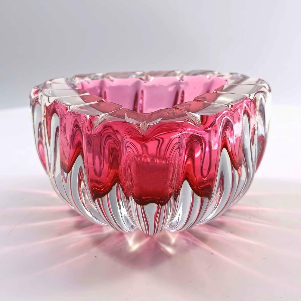 1960s Pink Ashtray in Murano Glass.