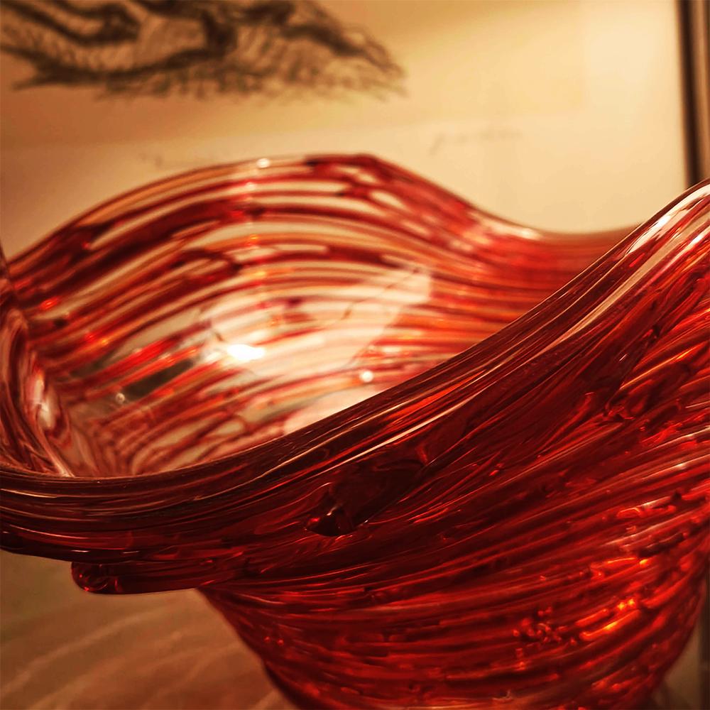 Mid-Century Large Stunning Centerpiece in Murano Glass by Sergio Costantini.