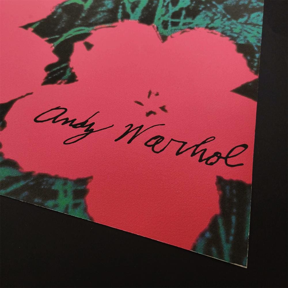 1980s Big Andy Warhol "Flowers" Limited Edition Lithograph.