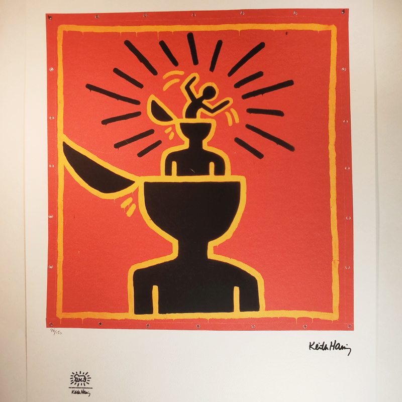 1990s Keith Haring Limited Edition Lithograph.