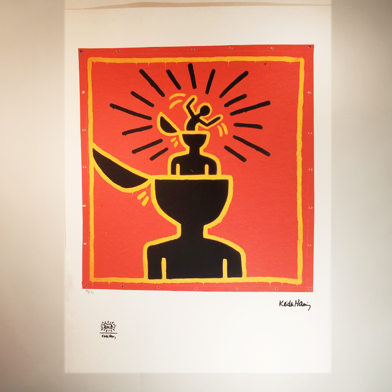 1990s Keith Haring Limited Edition Lithograph.