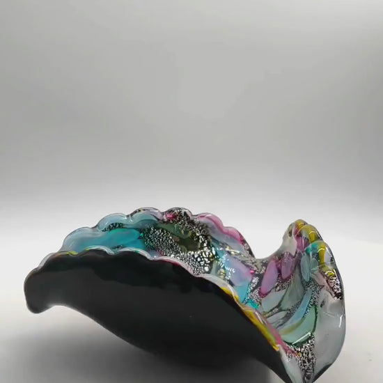 1950s Stunning Ashtray in Murano glass by Dino Martens - Tutti Frutti. Made in Italy. 15 cm. / 5.90 inches