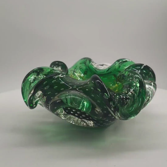 1960s Ashtray or Catch-all in Murano Glass. Made in Italy.