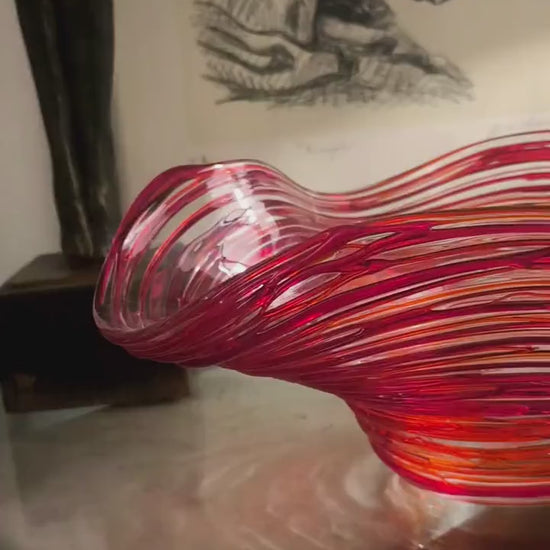 Mid-Century Large Stunning Centerpiece in Murano Glass by Sergio Costantini.